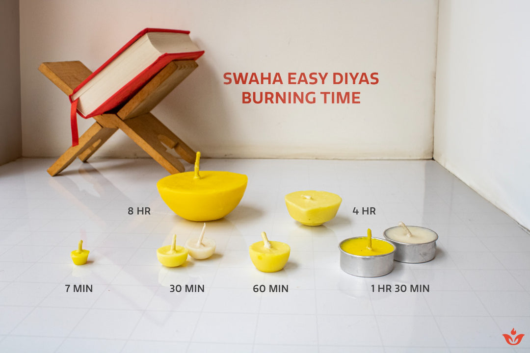 Swaha Cow Ghee Diya Wicks (8hrs Burning Time)